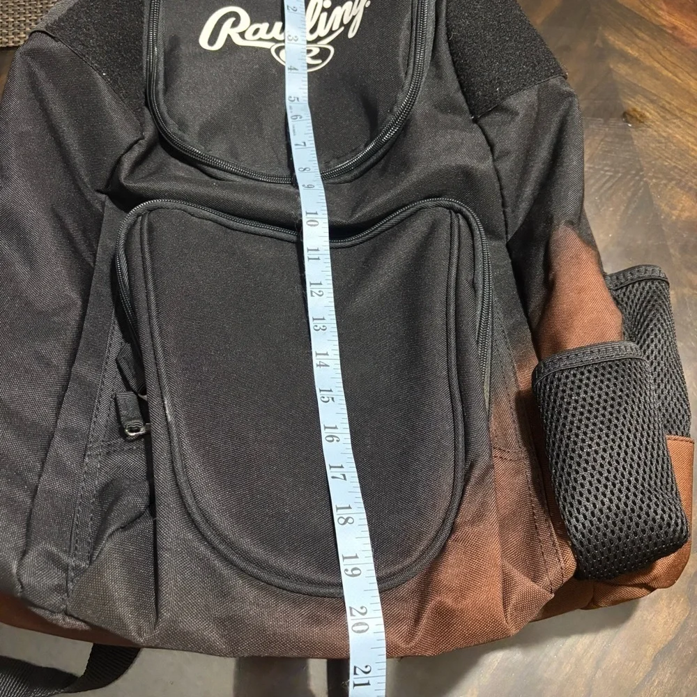 Rawlings Sports Equipment Backpack Bag Black Brown Ombre